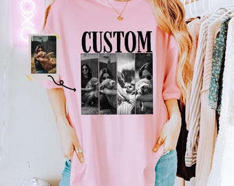 Custom Retro Style Custom Dog Photo Shirt, Retro Aesthetic Birthday Anniversary Gift, Personalized Picture Tee, Nostalgia Gift