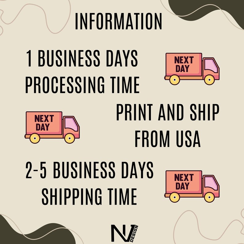 a poster with three delivery trucks on it