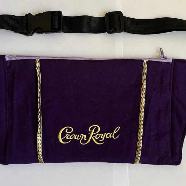 Handmade crown royal fanny pack/belt bag