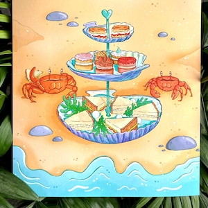 Seaside Afternoon Tea Print