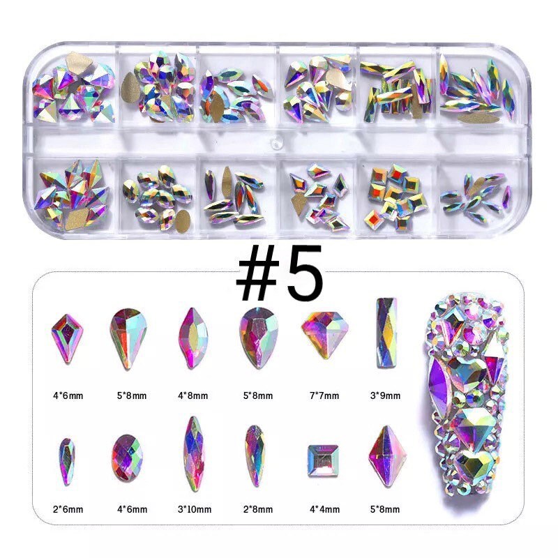 Hight Quality 3D Nail Crystals Rhinestones for Nail Art | Etsy