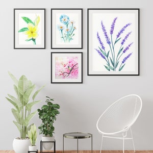Lavender, Lilac, Violet, Spring collection, Lavender Home décor, Contemporary Art, Lavender Painting, DIY Art, Printable Wall Hanging Art image 6