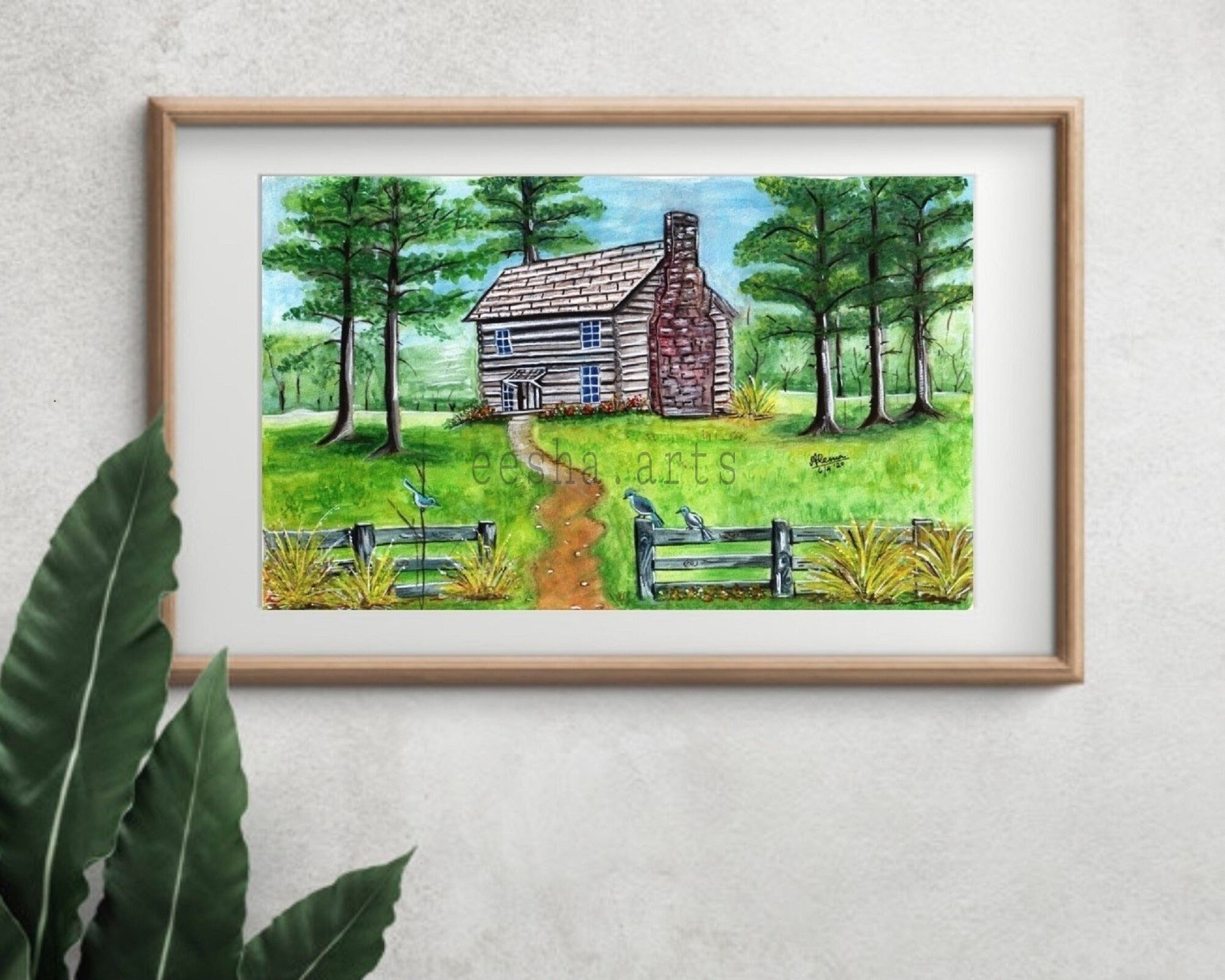House, Countryside, Nature, Landscape, Wall Art, Home, Picture Frame ...