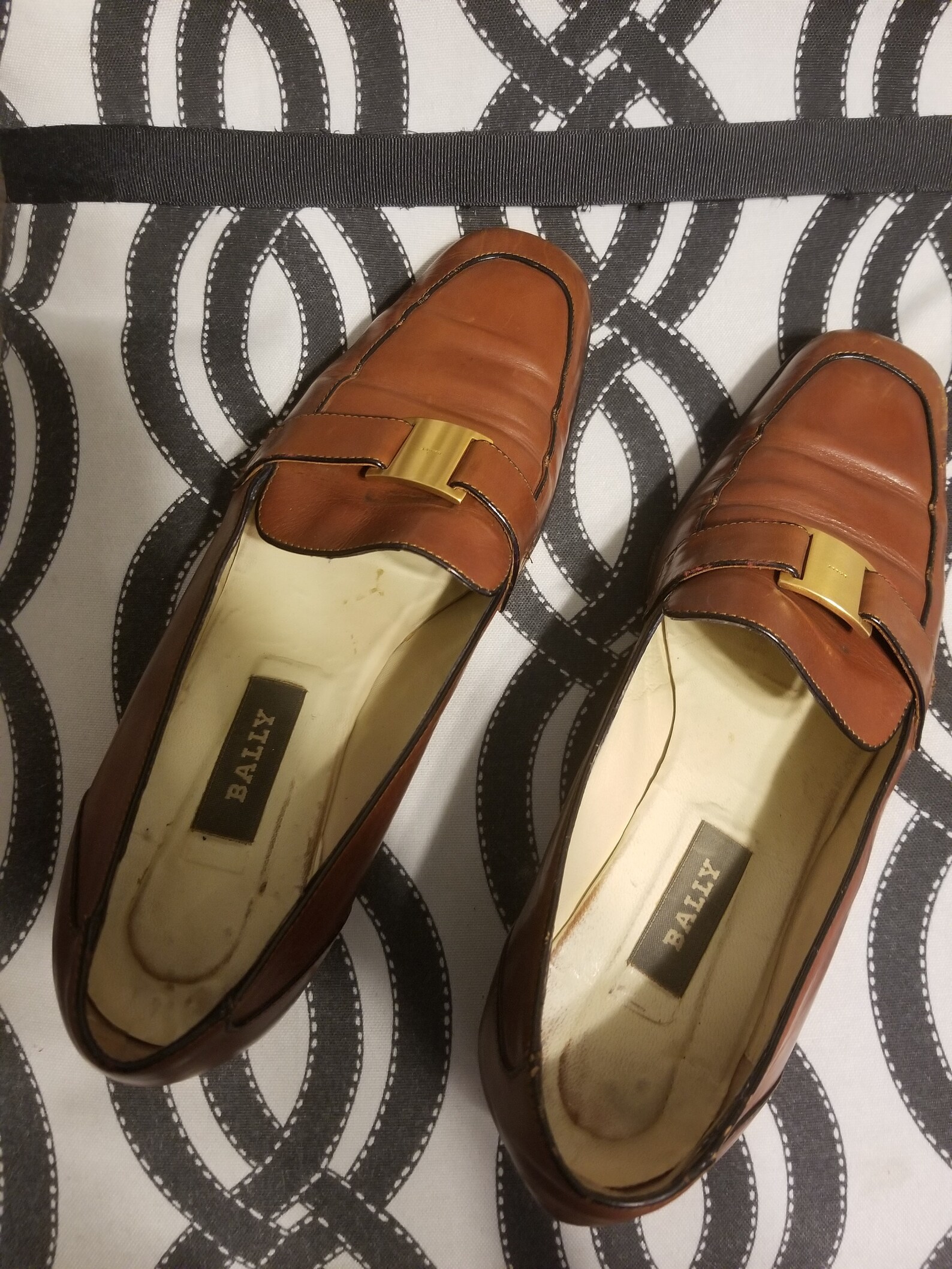 Authentic Bally ladies shoes mocassins flat tan size 10M made | Etsy