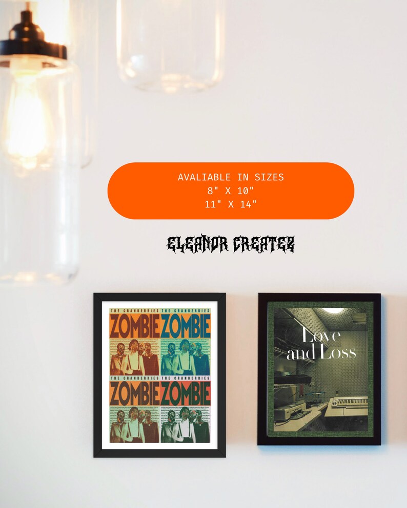Zombie, the Cranberries Framed Poster, the Cranberries Merch, the