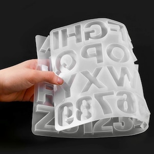 ESEDAGE 7 inch Letter Resin Mold 7 Inches 26 Pack English Letter Mold  Alphabet Letter Mold Silicone Mold for Resin Handmade Letter Resin Casting  Mold
