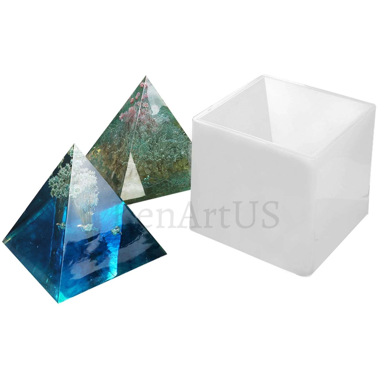 Large Pyramid Mold 15cm Resin Soap Clay Candles Jewelry 2pcs Etsy