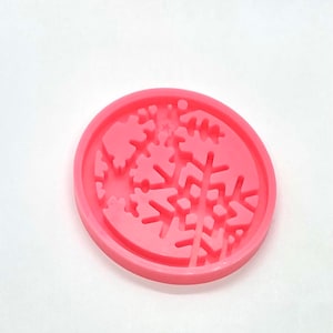 Snowflake Silicone Mold, Christmas Ornaments Molds, Resin Keychain Mold