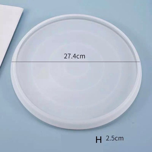 300mm Large Circle Round Resin Tray Mold Silicone Wave Dish Etsy