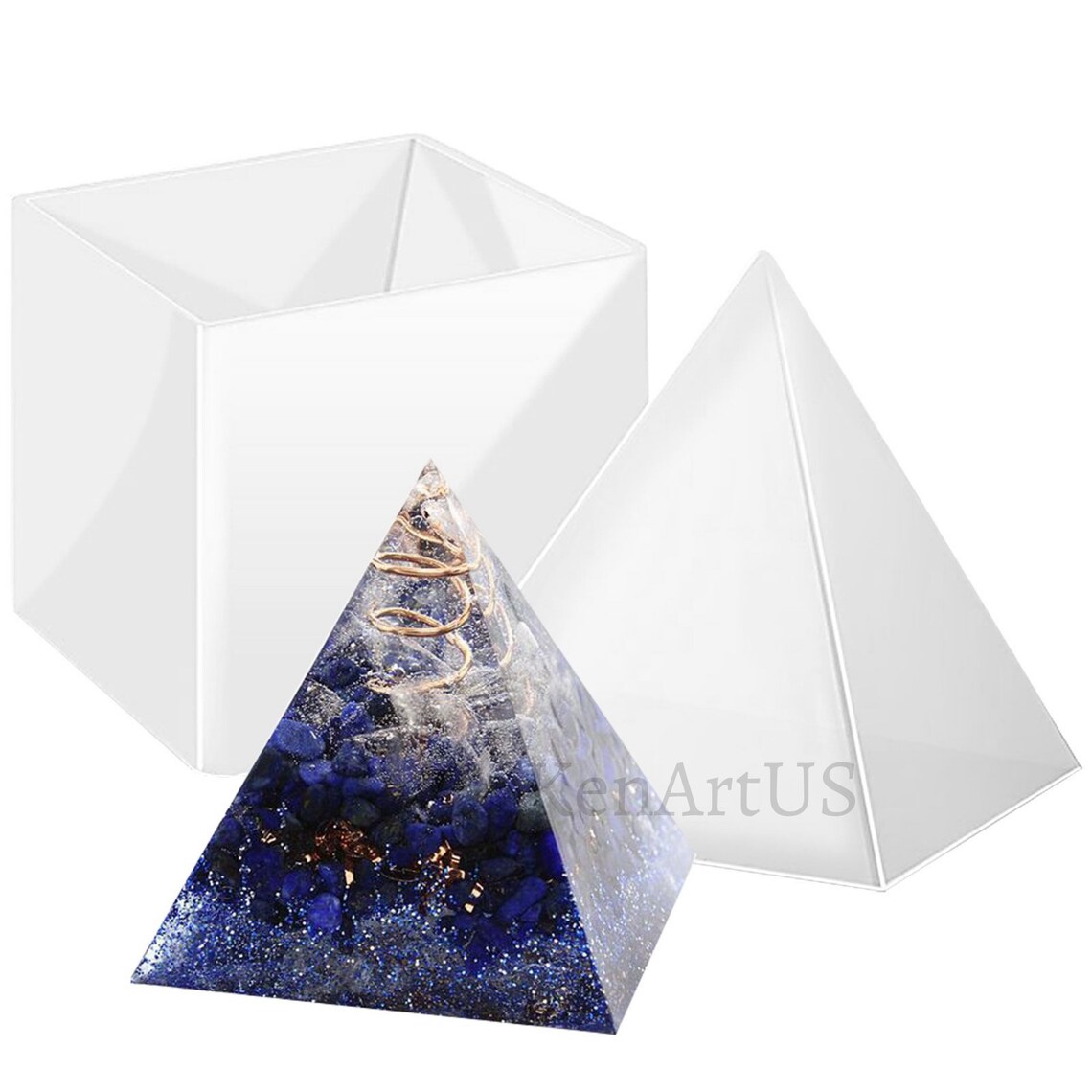 Large Pyramid Mold 15cm Resin Soap Clay Candles Jewelry 2pcs Etsy