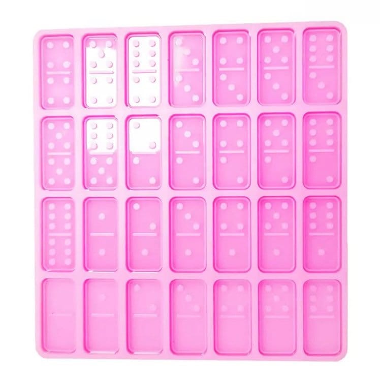 Dominos Silicone Mold (28 Cavity), Make Your Own Domino Tiles, Domin, MiniatureSweet, Kawaii Resin Crafts, Decoden Cabochons Supplies