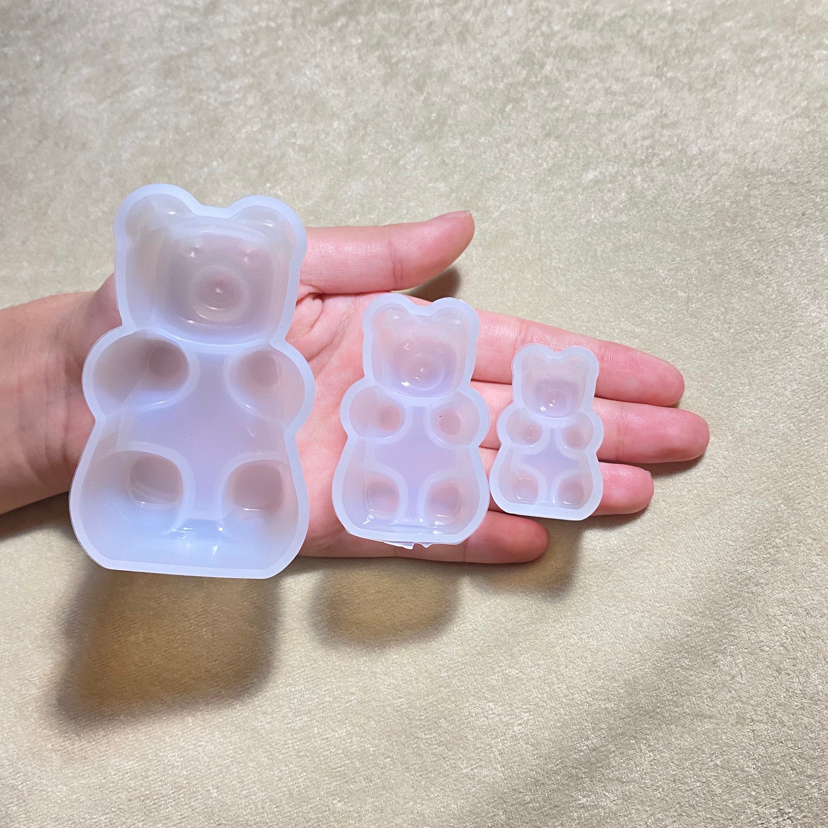 Cheap 50 Hole Cartoon Bear Mold Silicone Ice Tray Chocolate QQ