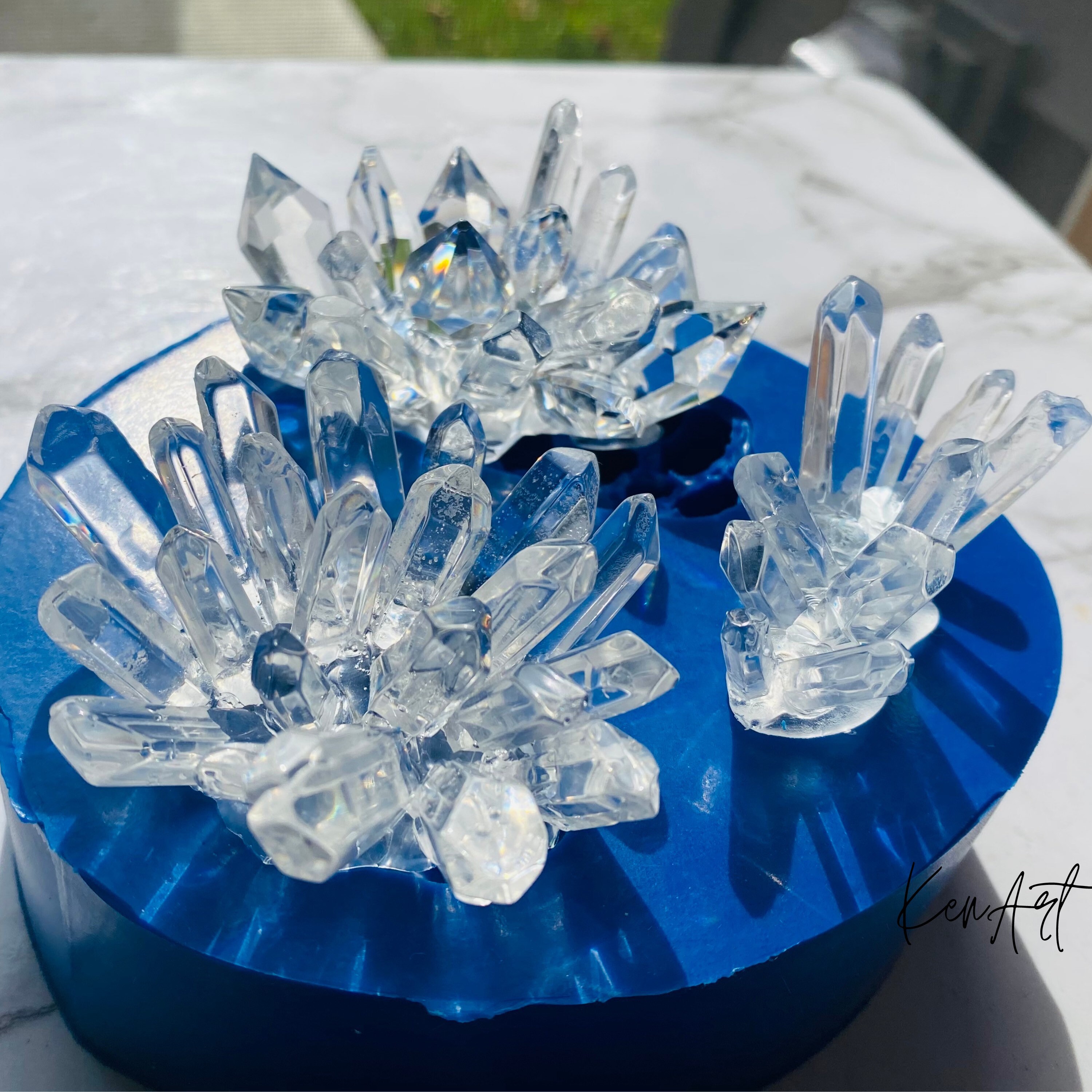 Large Crystal Clusters Mold resin Crystal Stone Silicon Mold Etsy
