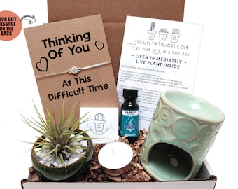 good thinking of you gifts for him Thinking of You Gift - Thinking of You Care Package For Her - Thinking of You At This Difficult Time - Succulent Gift Box - Compass Chain