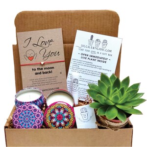 Daughter Birthday Gift Box for Daughter, Daughter Spa Gift Box, Gift For Daughter Gifts, I Love You To the Moon and Back Candle Set Gift