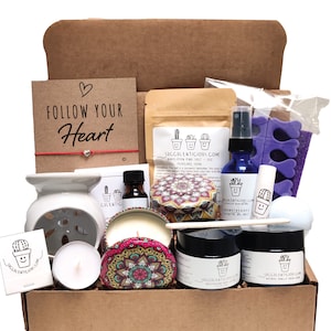 Personalized Gift Box for Her Friend Gift Box Personalized Spa Gift Box Personalized Care Package Friendship Gift for Her Follow Your Heart