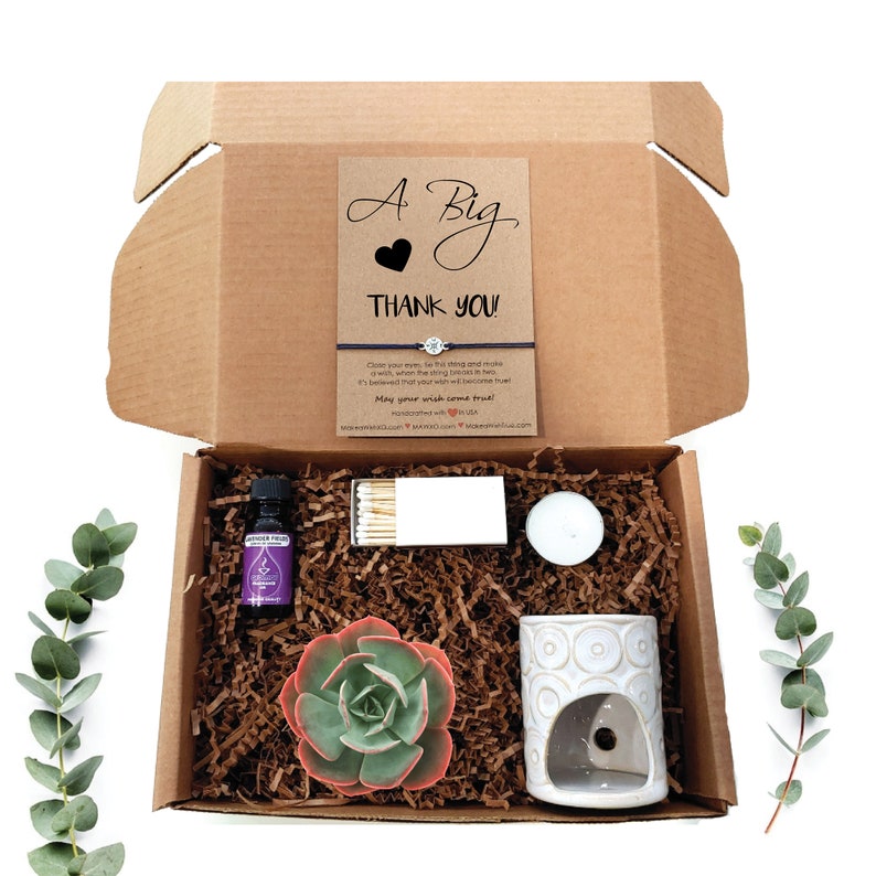Thank You Gift Box Appreciation Gift Box for Her Succulent Etsy