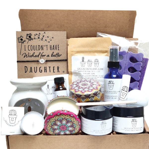 Daughter Gift Box • Sugar Scrub Box Daughter Birthday Gift Box for Daughter Spa Gift Box • Daughter Box Daughter Self Care Gift Box