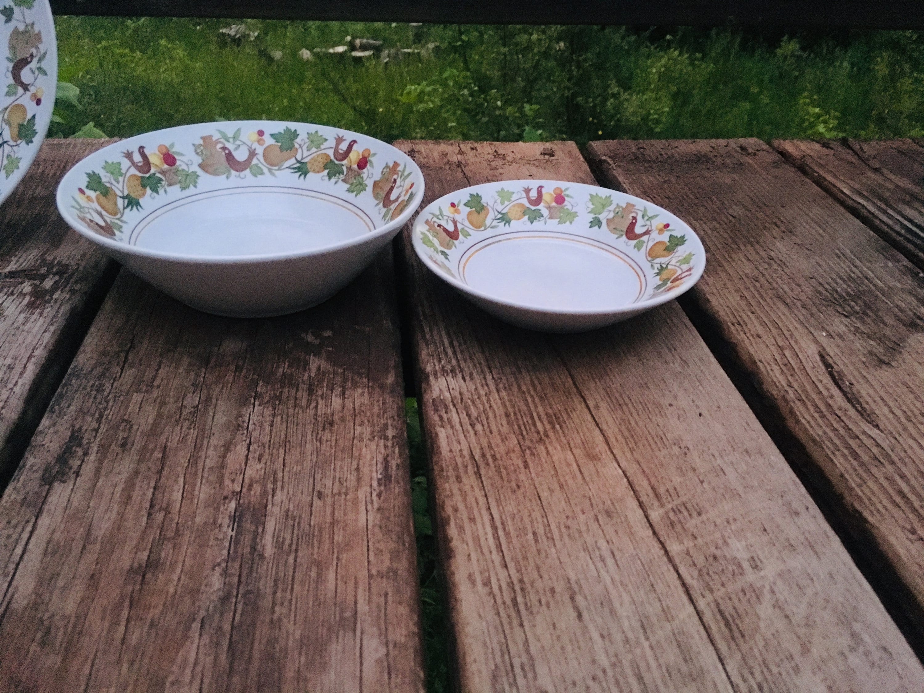 Noritake PROGRESSION China  レトロ柄皿 5枚セット RARE 1960s Vintage LOT Noritake Progression China Blue Haven 50