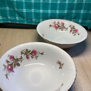 Royal Rose Fine China Round Serving Bowls - Set of 2