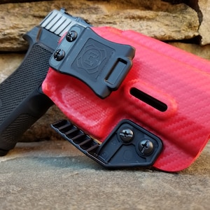 Sig Sauer P320C [nerd] IWB Holster Carbon Fiber Red