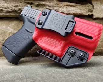 Nerd IWB SLICC Holster Carbon Fiber Red fits Glock G43/43X