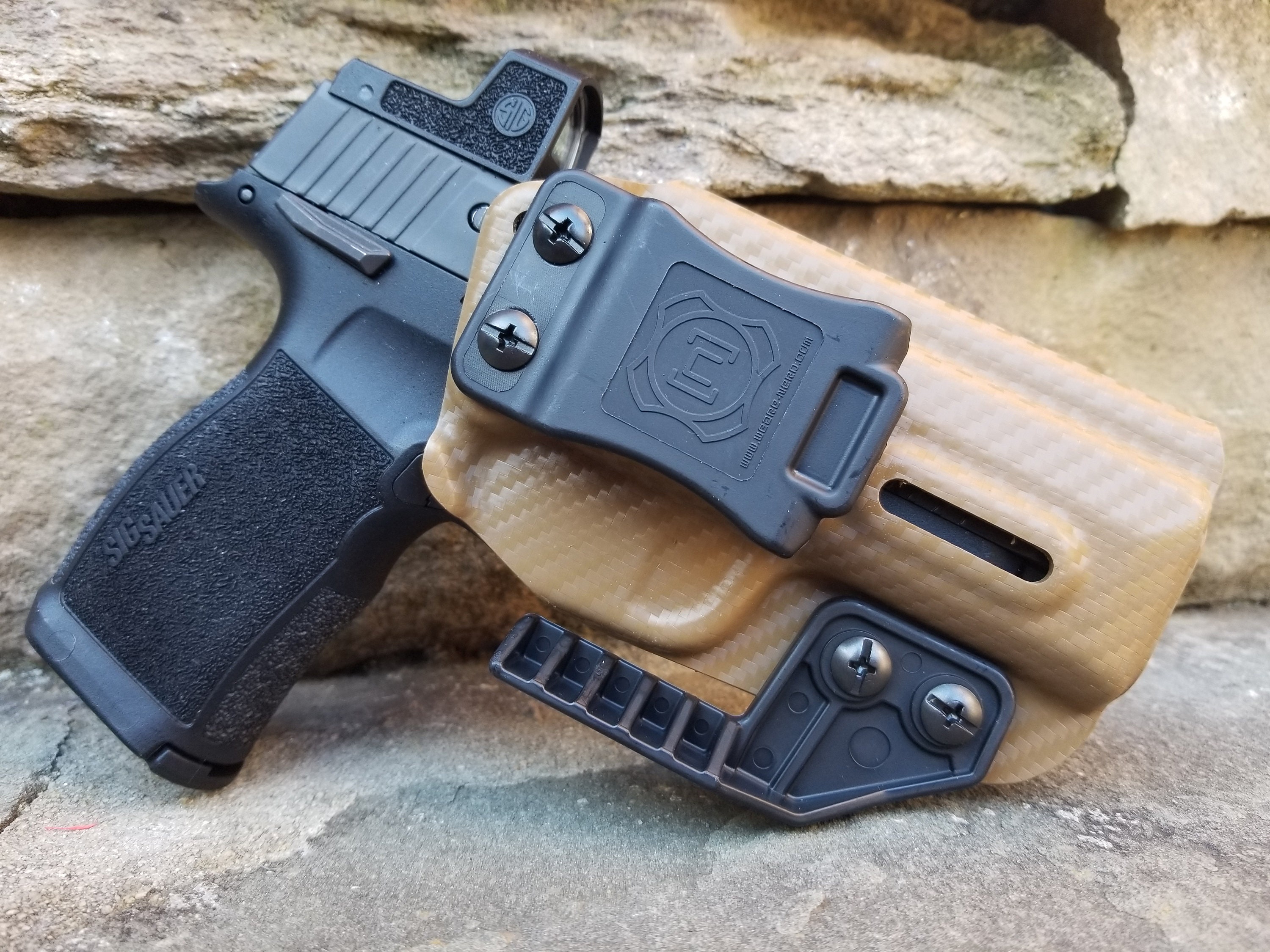 Sig Sauer P365XL nerd IWB Holster Carbon Fiber Coyote Brown Etsy