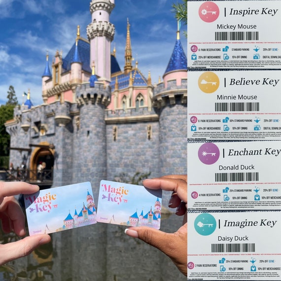 Disneyland Magic Key Card Etsy