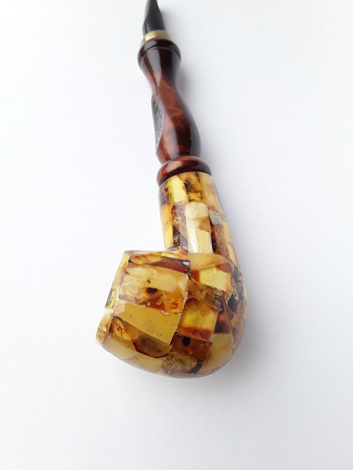 Tobacco smoking amber pipe Handmade amber pipe for smoking Etsy