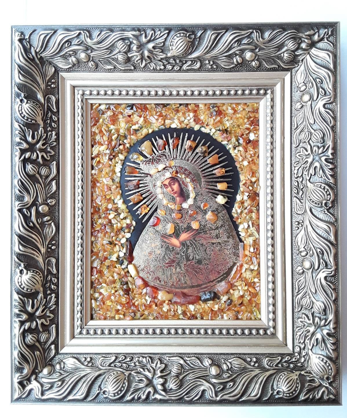 Handgemachte natürliche baltischen Bernstein Mosaik Bild | Etsy