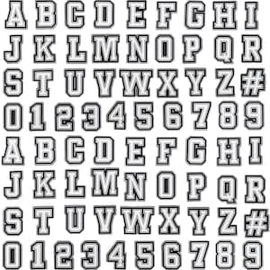 Alphabet  Number Shoe Charms