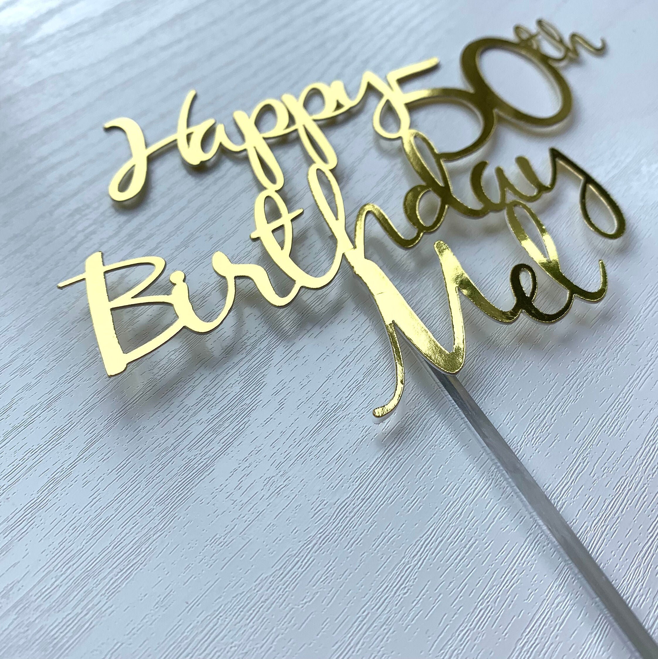 Personalised Cake Toppers / Personalised Toppers / Etsy