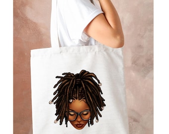 Empowering African American Tote Bag | Black Girl Magic Reusable Bag | Inspirational Quote Shopping Bag | Eco-Friendly Gift for Women| Totes
