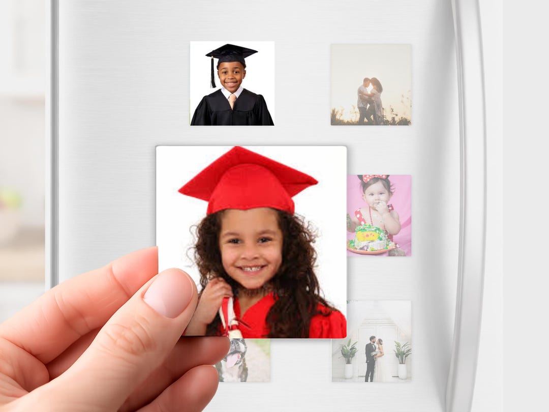 Custom Photo Magnets 2x2 | Graduation Magnets | Save the Date | Wedding ...