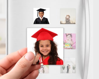 Custom Photo Magnets 2x2 | Graduation Magnets | Save The Date | Wedding Favours | Baby Announcement | Personalized Fridge Magnets