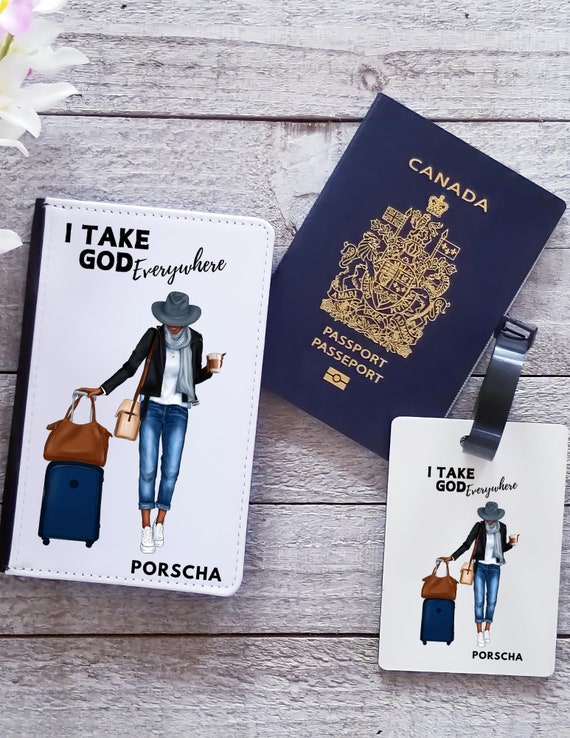 Custodia Valigia Housse Passeport Cuir PU + Étiquette Bagage - 2 Pcs - Protection Et Style - Voyage Set Voyage Passeport étiquette