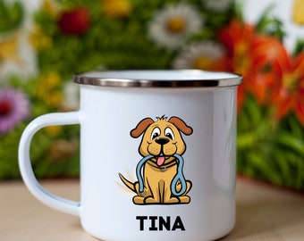 12 OZ. KIDS Enamel Camping Mug | Enamel Mug For Kids| Personalized Camping Cup|Children's Mug| Gift for Kids |Kids Mugs