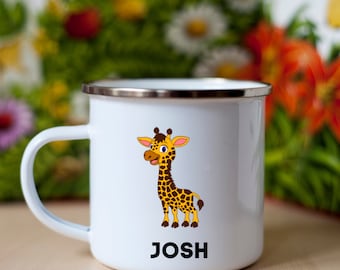 12 OZ. KIDS Enamel Camping Mug | Enamel Mug For Kids| Personalized Camping Cup|Children's Mug| Gift for Kids |Kids Mugs