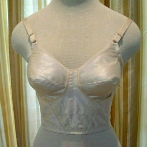 Do-All by QT Longline Bra Give N Take Cups Style 911/921 Beige Wirefree USA