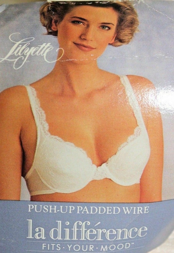 PUSH UP PADDED  lace underwire bra  vintage made i