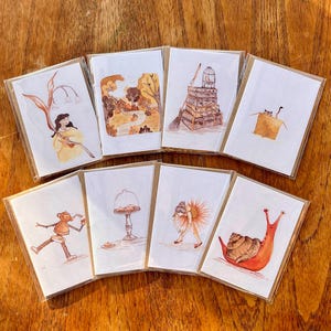Mini A7 Greeting Cards