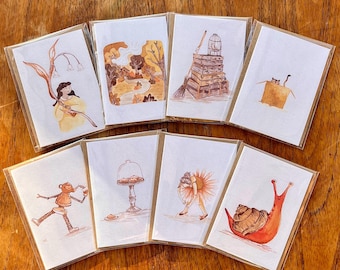 Tarjetas de felicitación mini A7