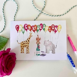 Cartoline di Congratulazioni, Pacchetto di 6 Cartoline di Congratulazioni, Carte Dipinte a Mano, Carte Acquerellate, Piccola Casa sull'Albero Blu