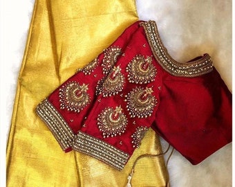 Featured image of post Raw Silk Saree Blouse Designs