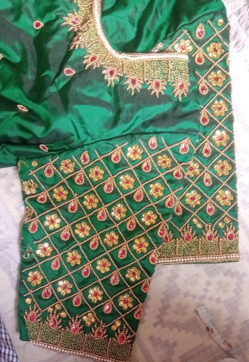kundan work blouse online shopping