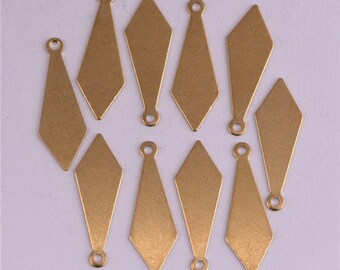 Square Charms Raw Brass Findings Stamping Tag Square Pendant Square Medallion Stamping Blank AE168 20 Pcs 20mm Raw Brass Square Disc
