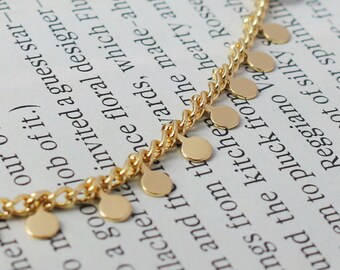Necklace Chain 14K Gold Plated Twist Cable Chain Sweater Chain