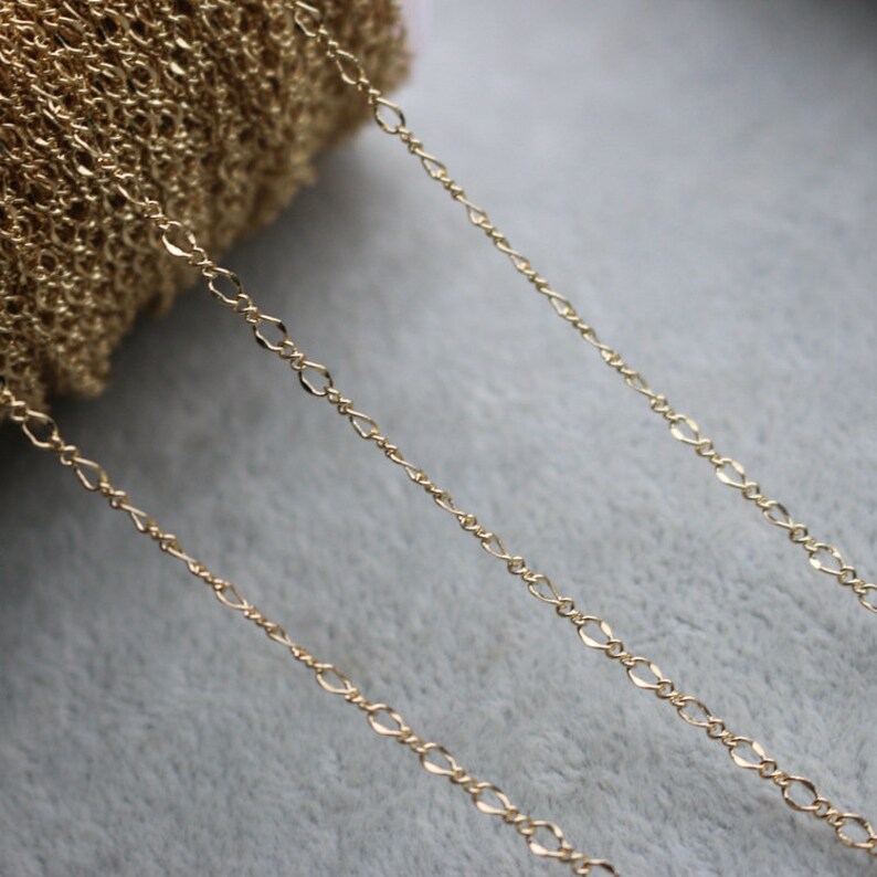 Necklace Chain 14K Gold Plated Twist Cable Chain Sweater Chain