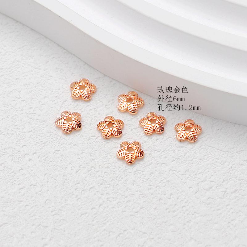 Bud Caps For Roses 50 Rose Gold Plated Flower Bead Caps, 6mm - Etsy UK