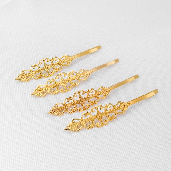 Fermaglio Gioiello Con Fiori Bianchi E Foglie Oro Per Sposa &ndash; Elibre